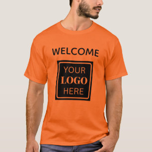 T-shirt du logo commercial QR Code Welcome