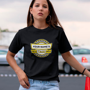 T-shirt du logo de taxi personnalisé