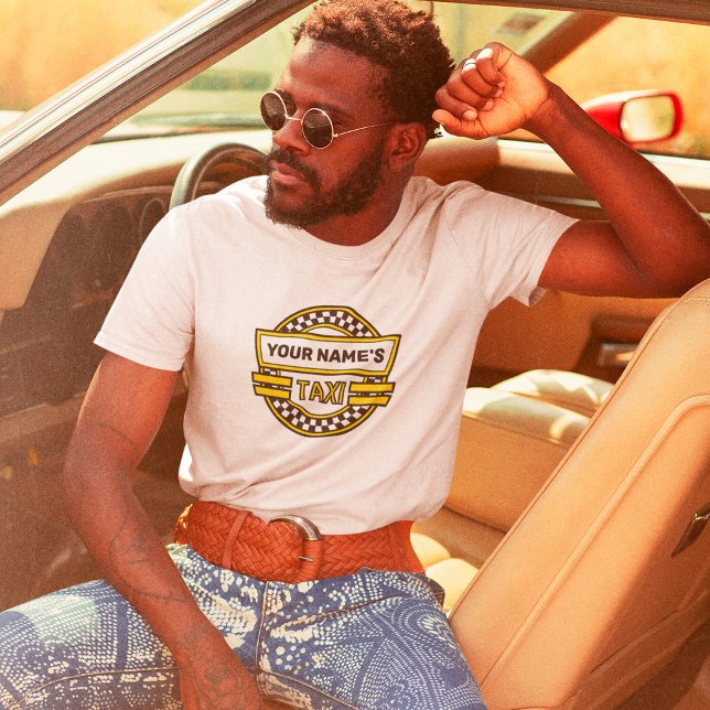 T-shirt du logo de taxi personnalisé (Créateur téléchargé)