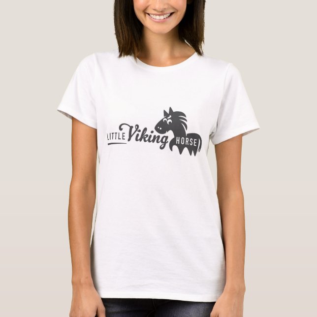 T-shirt du logo du petit cheval Viking (Devant)