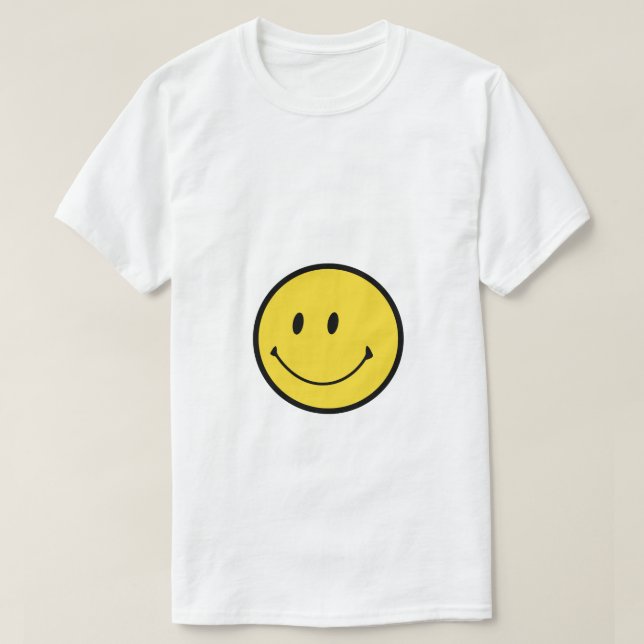 T-shirt du logo du visage souriant (Design devant)