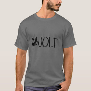 T-shirt du logo graphique Wolf