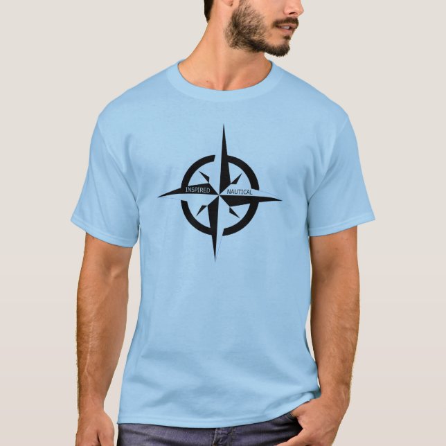 T-shirt du logo nautique inspiré (Devant)