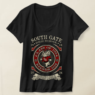 T-shirt du lycée de South Gate Ramsey avant et arr