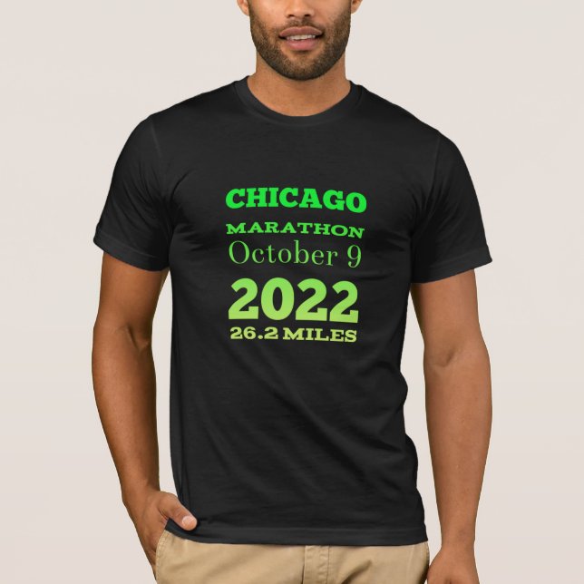 T-shirt du marathon de Chicago (Devant)
