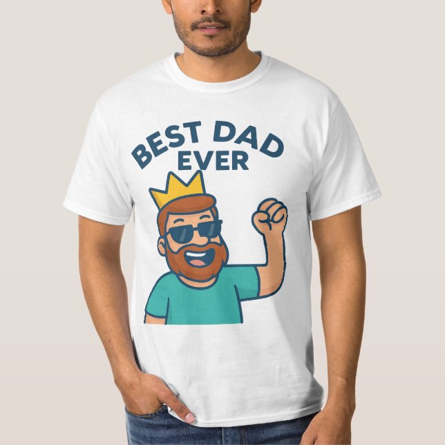 T-shirt du meilleur papa (Devant)
