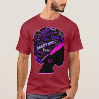 T-shirt du mois de l'histoire des Noirs Afro-Améri