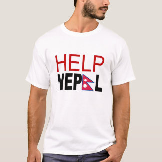 T-shirt du Népal d'aide