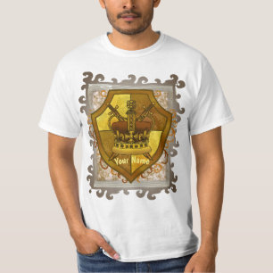 T-shirt du nom de famille Crown Sword Shield