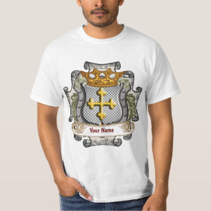T-shirt du nom de famille du Bouclier royal de la 
