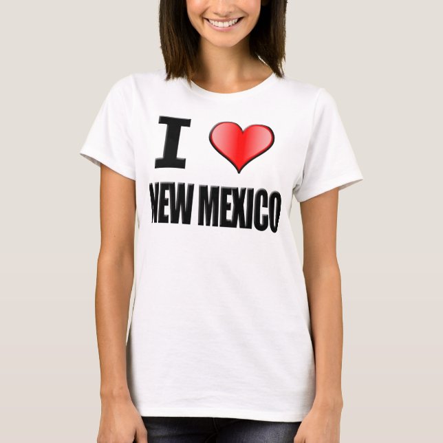 T-shirt du Nouveau Mexique du ♥ I - femmes (Devant)