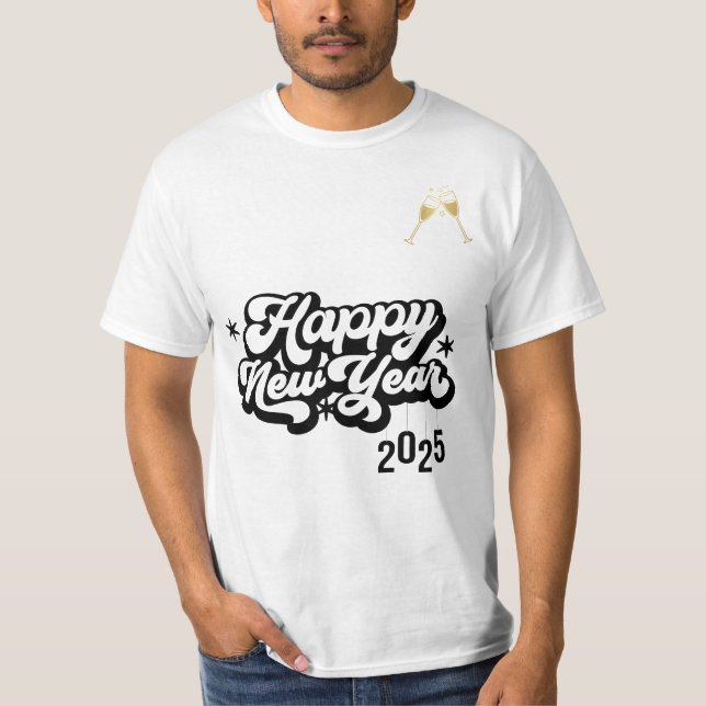 T-shirt du Nouvel An - Design unique (Devant)