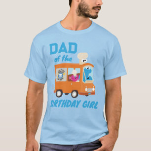T-shirt du papa de la fille d'anniversaire avec le