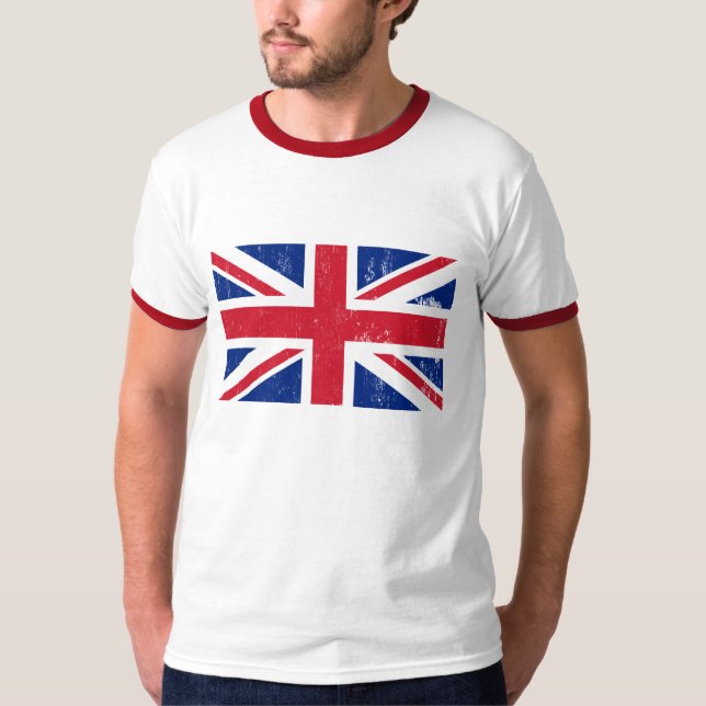 T-shirt du pavillon britannique d'Union Jack (Devant)