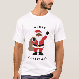 T-shirt du Père Noël afro-américain