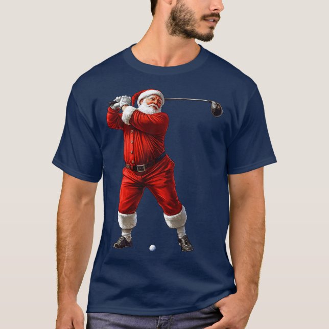 T-shirt du Père Noël Golfer (Devant)