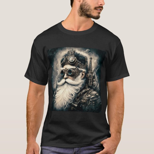 T-shirt du Père Noël Steampunk (Devant)