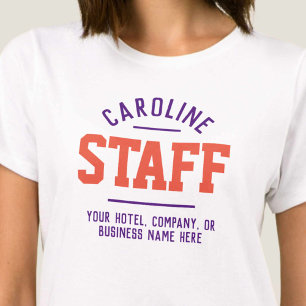 T-shirt du personnel d'accueil