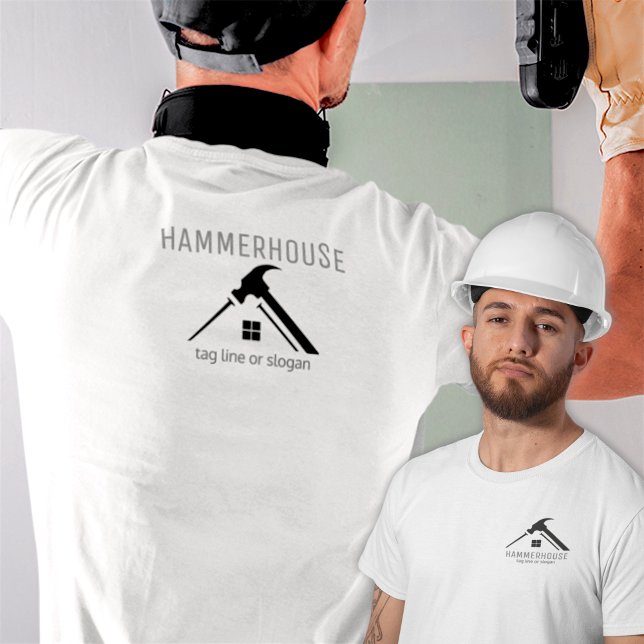 T-shirt du personnel de construction de maisons bl (Créateur téléchargé)