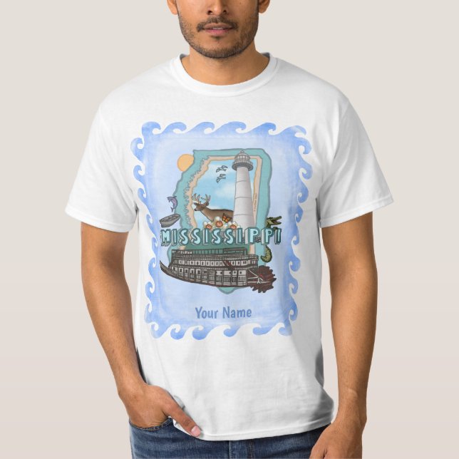 T-shirt du phare du Mississippi (Devant)
