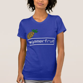 T-shirt du pixel des femmes de GamerFruit (foncé)
