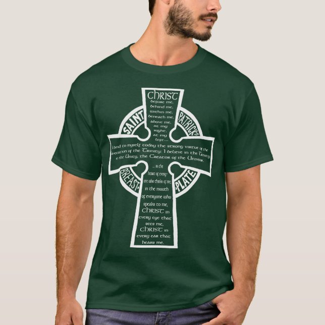 T-shirt du plastron de St Patrick (wh) (Devant)