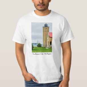 T-shirt du pont Mackinac et du phare