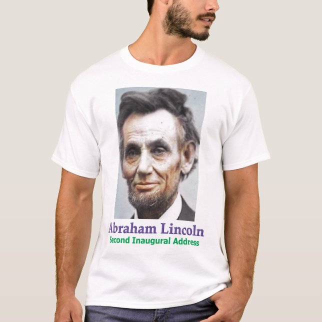 T-shirt du président Abraham Lincoln en 1865 (Devant)