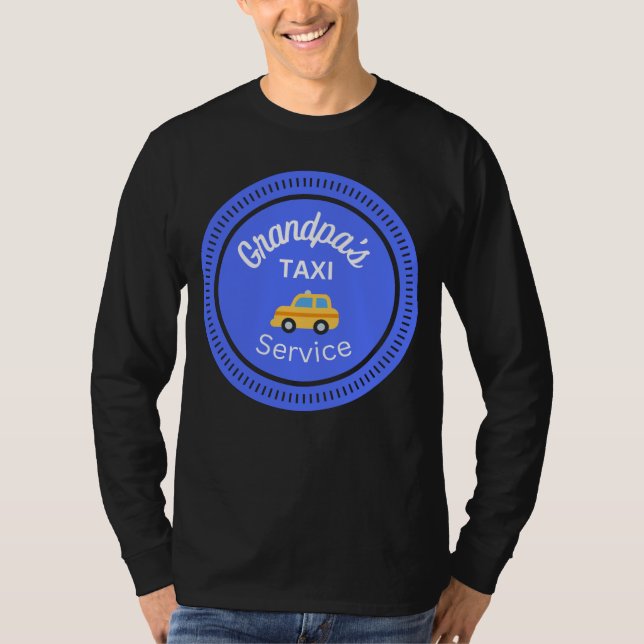 T-shirt du service de taxi de grand-père (Devant)