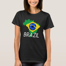 T-shirt du soutien de l'équipe de football du Brés