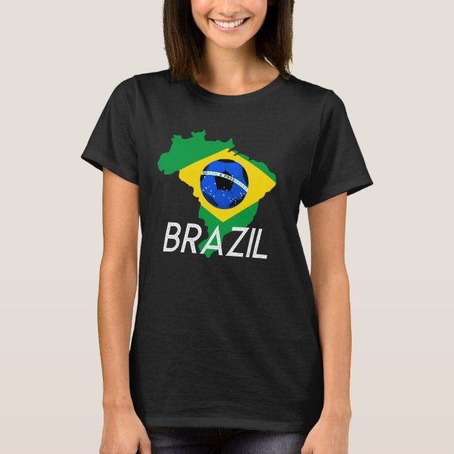 T-shirt du soutien de l'équipe de football du Brés (Devant)