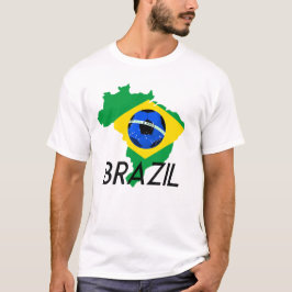 T-shirt du soutien de l'équipe de football du Brés