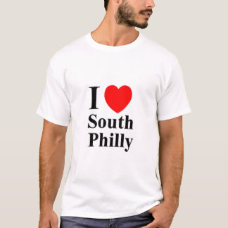 T-shirt du sud de Philly d'amour de S I d'HOMMES '