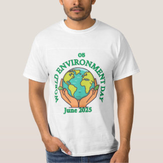 T-shirt du thème de la Journée mondiale de l'envir