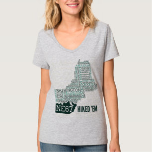 T-shirt du V-Cou des femmes augmentées de la