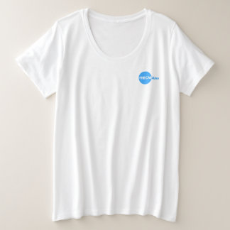 T-shirt du v-cou des femmes, plus des tailles
