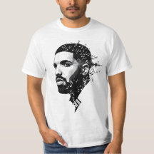 T-Shirt du ventilateur à col rond blanc - Chanson 