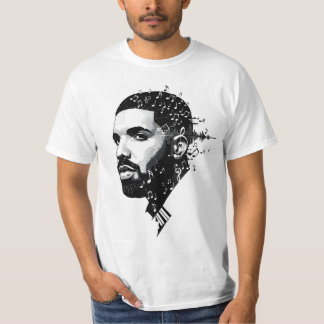 T-Shirt du ventilateur à col rond blanc - Chanson 