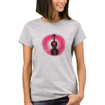 T-shirt du violon des femmes