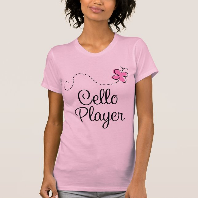 T-shirt du violoncelle des jolies femmes (Devant)