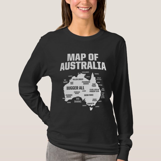 T-shirt Dual Citizenship Australia Map American Citizen Pr (Devant)