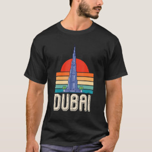T-shirt Dubai Burj Khalifa Émirats arabes unis Skyline