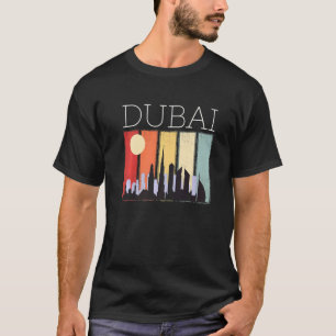 T-shirt Dubai Lever du soleil Burj Khalifa Émirats arabes