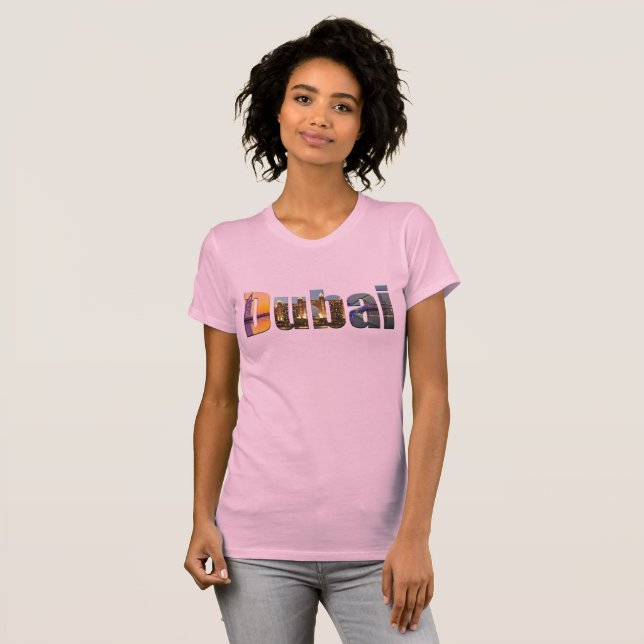 T-shirt DUBAI pour femmes. (Devant entier)