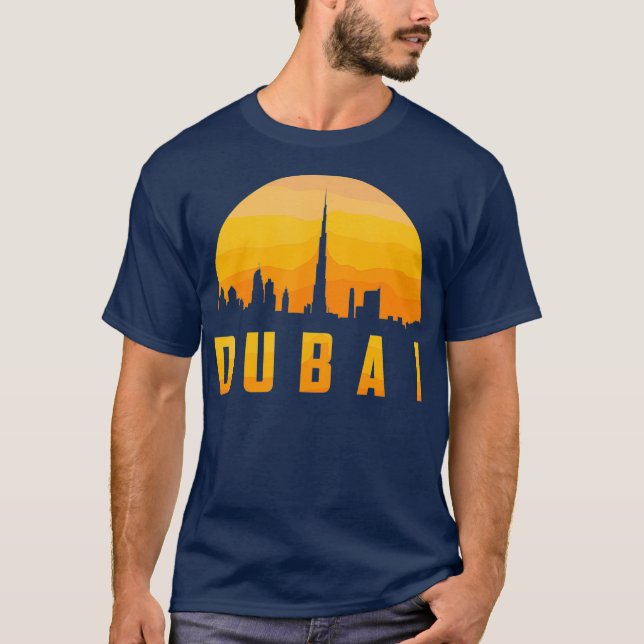 T-shirt Dubaï Skyline Cute Émirats Arabes Unis Amateurs (Devant)