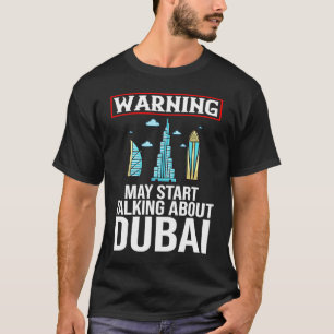 T-shirt Dubai United Arab Emirates Uae City Skyline Map Tr