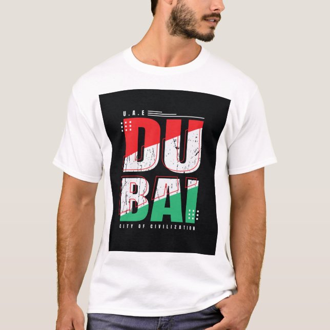 T-shirt Dubaï : Ville de la civilisation Design (Devant)