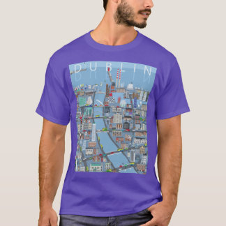 T-shirt Dublin retro