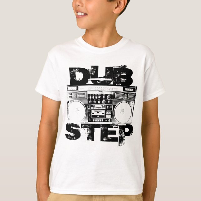 T-shirt Dubstep Black Boombox becomes Enceinte Dubstep Bla (Devant)