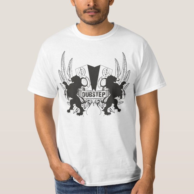 T-shirt Dubstep (blanc) (Devant)